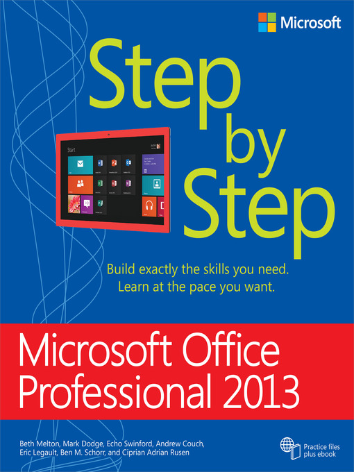 Title details for Microsoft Office Professional 2013 Step by Step by Beth Melton - Available